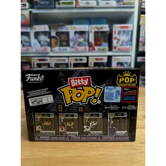 OFFICIAL NYCC STICKER LE BITTY Funko Pop Paranormal Patrol 4-Pack Freddy Proto - Picture 1 of 2